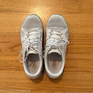 On Cloud Women’s Athletic Shoes in Light Pink/Beige